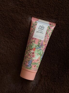 Anthropologie In The Garden Shea Butter Hand Cream - Pink Floral